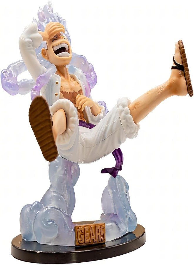 FUNFOB Luffy Gear 5 Action Figure Height -15cm Collectible for Anime Fans Manga Weeb PVC Multicolour | Laugh - LFFY - Image 5